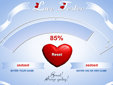 Love Tester game - find out if yours is a match made in heaven