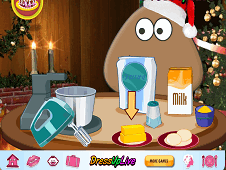 Pou Christmas Cake Online