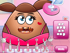 Pou Girl Tooth Problems