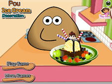 Pou Icecream Decoration