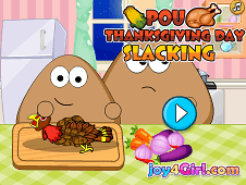 Pou Thanksgiving Day Slacking