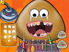 Pou at the Dentist