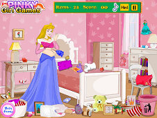 Pregnant Aurora Messy Room Cleaning