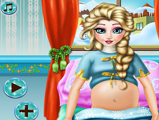 Pregnant Elsa Foot Check-Up Online