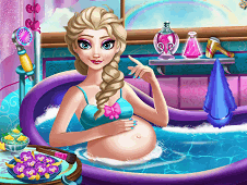 Pregnant Elsa Spa