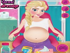 Pregnant Elsa simulation