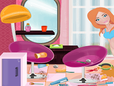 Pregnant Woman Cleaning The Salon