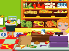 Pregnant Women Cleaning The Supermarket