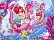 Princess Ariel Hexagon Puzzle Online