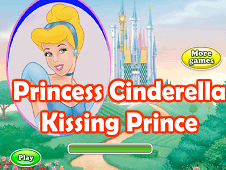 Princess Cinderella Kissing Prince Online