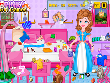 Princess Sofia Messy Bedroom Cleaning