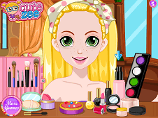 Rapunzel Glittery Makeup