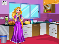 Rapunzel Messy Kitchen Cleaning