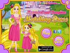 Rapunzel and Daughter Matching Dress