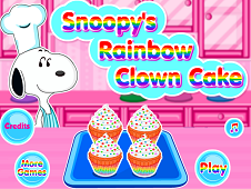 Snoopys Raimbow Clown Cake Online