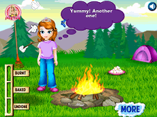 Sofia Cooking Marshmallows
