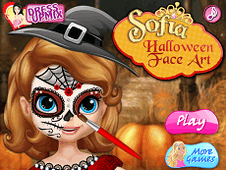 Sofia Halloween Face Art