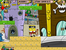 Spongebob Mask Star Gank Attack Online