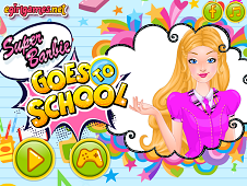 Super Barbie Goes To School