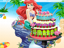 The Little Mermaid Cake Decor