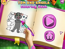 Tom and Angela Coloring Book