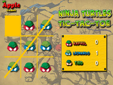 Turtles tic tac toe Online