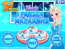 Elsa Frozen Macarons