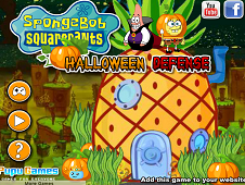 Sponge Bob Halloween Defense Online