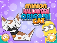 Minion Halloween Origami Cat