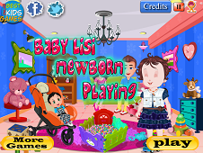 Baby Lisi Newborn Playing