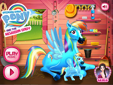 Rainbow Dash And The New Born Baby Online