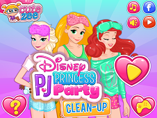 Disney Princess PJ Party Cleanup