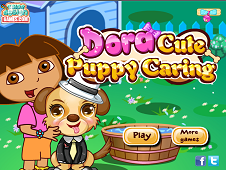 Dora Cute Puppy Caring