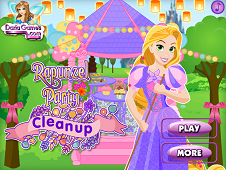 Rapunzel Party Clean Up