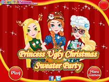 Princess Ugly Christmas Sweater Party
