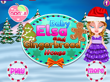 Baby Elsa Gingerbread House