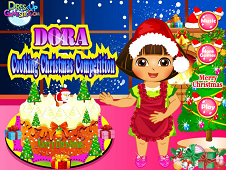 Dora Cooking Christmas Cake