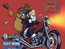 Santa Motocross Action