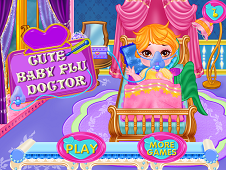 Cute Baby Flu Doctor