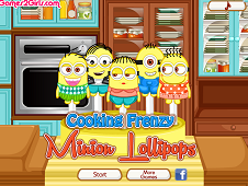 Cooking Frenzy Minion Lollipops