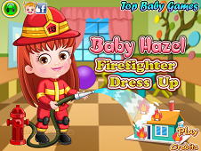 Baby Hazel Firefighter Dressup