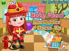 Baby Hazel Firefighter Dressup Online