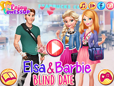 Elsa And Barbie Blind Date