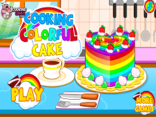 Cooking Colorful Cake