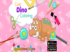 Cute Dino Coloring