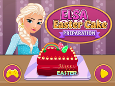 Elsa Easter Cake Preparation