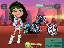 Girl Racing Moto