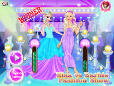 Elsa vs Barbie Fashion Show