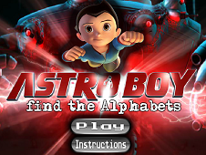 Astroboy Find The Alphabets