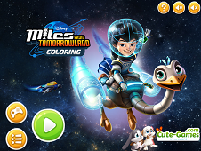 Miles From Tomorrowland Coloring Online